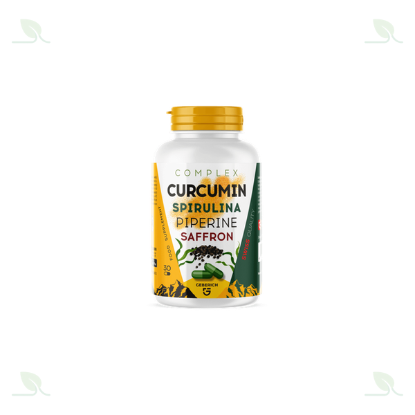 Complex Curcumin Spirulina Piperine Saffron Verpackung
